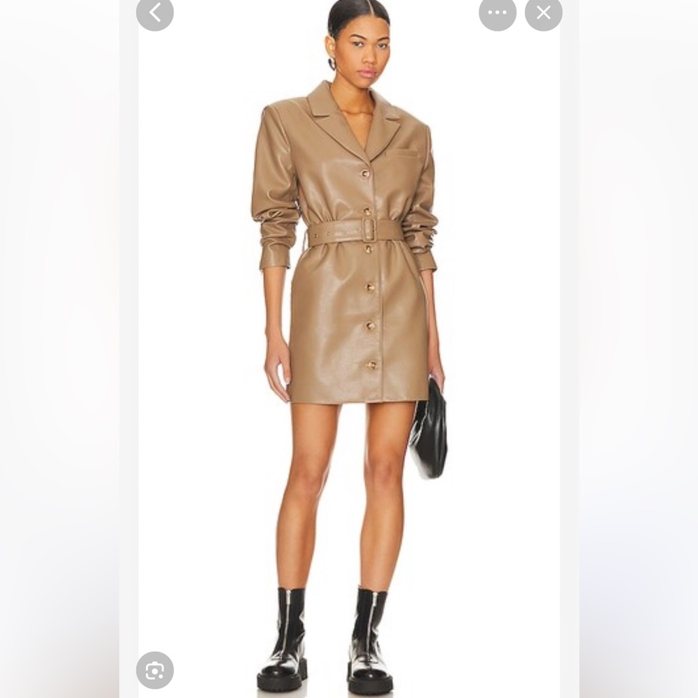 PISTOLA 🔥 Romina Belted Blazer Dress in Taupe